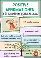 Vorschau - Poster - Positive Affirmationen für Kinder – Motivation & Selbstvertrauen stärken I Growth Mindset - Deckblatt