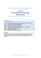 Vorschau - Arbeitsblätter - Klimaethik – Ethik/Philosophie Oberstufe | Generationengerechtigkeit, Jonas, Rawls, Kant | Globale Ungleichheit & Handlungspflichten | Kl. 10–12 - Deckblatt
