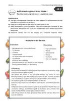 Vorschau - Stationenlernen - Rezepte (Vorgangsbeschreibung): Laufdiktat - Deckblatt