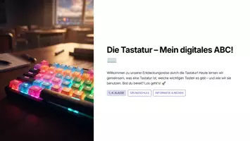Vorschau - Arbeitsblätter - 💡 Die Tastatur – Mein digitales ABC! | Informatik für die Grundschule (Klasse 1–4) - Deckblatt