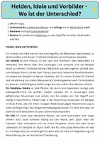 Vorschau - Stundenentwürfe - Einstiegsstunde: Helden,Idole und Vorbilder - Seite 2