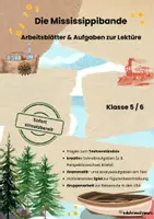Vorschau - Unterrichtsreihen - Die Mississippi-Bande – Unterrichtsmaterial zur Lektüre in Klasse 5 / 6 - Deckblatt