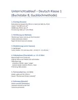 Vorschau - Arbeitsblätter - Buchstabeneinführung "B/b" - inkl. Wimmelbild, Gucklochmethode + Unterrichtsentwurf - Seite 1