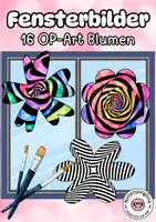 Vorschau - Mal- und Bastelvorlagen - Sommer Fensterbilder Blumen - Deckblatt