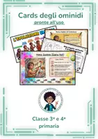 anteprima - Esercizi - Cards_ominidi: identikit degli ominidi - Pagina di copertina