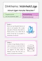 Vorschau - Stundenentwürfe - Wahrheit/Lüge - Gründe fürs Lügen - Deckblatt