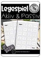 Vorschau - Spiele - Legespiel Aktiv und Passiv Klasse 7/8 - Deckblatt