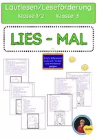 Vorschau - Arbeitsblätter - Lies-Mal, Leseförderung, Lesen Klasse 2 und 3 Teil 2 - Deckblatt