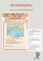 Vorschau - Unterrichtsreihen - Materialpaket Rom – 4 Unterrichtsstunden + Lernkontrolle mit Lösungen - Seite 1