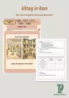 Vorschau - Unterrichtsreihen - Alltag in Rom – Wie unterschiedlich lebten die Menschen? - Deckblatt