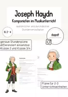 Vorschau - Stundenentwürfe - Joseph Haydn - Stundenverlaufspläne | Komponisten im Musikunterricht (Klasse 2-4) - Deckblatt