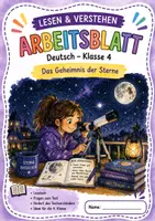 Vorschau - Arbeitsblätter - Lesen und verstehen - Das Geheimnis der Sterne Klasse 4 - Deckblatt