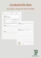 Vorschau - Test - Lernkontrolle Rom – Mit Lösungen zu Aufstieg, Stadt, Alltag und Republik - Deckblatt