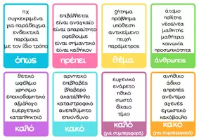 Προεπισκόπηση - Flashcards - Λεξιλόγιο για την παραγωγή γραπτού λόγου - Εξώφυλλο