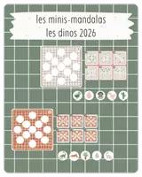 Aperçu - Apprentissages en autonomie - 25. Les minis-mandalas — Les dinos 2026 - Page de couverture