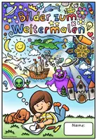 Vorschau - Mal- und Bastelvorlagen - Bilder zum Weitermalen – Malbuch mit 52 kreativen Zeichenvorlagen - Seite 2
