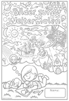 Vorschau - Mal- und Bastelvorlagen - Bilder zum Weitermalen – Malbuch mit 52 kreativen Zeichenvorlagen - Seite 3