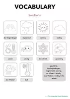 Vorschau - Arbeitsblätter - Vokabelübung - German/DaZ zum Thema Wetter/Weather - Seite 3