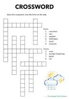 Vorschau - Arbeitsblätter - Crossword - German/DaZ zum Thema Wetter/Weather - Deckblatt