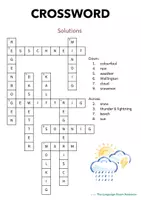 Vorschau - Arbeitsblätter - Crossword - German/DaZ zum Thema Wetter/Weather - Seite 1