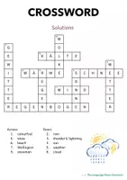 Vorschau - Arbeitsblätter - Crossword - German/DaZ zum Thema Wetter/Weather - Seite 3