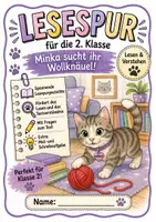Vorschau - Arbeitsblätter - Lesespur - Minka sucht ihr Wollknäuel Klasse 2 - Deckblatt