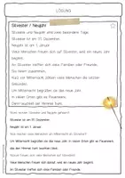 Vorschau - Arbeitsblätter - Sachtext Silvester Neujahr - Seite 2