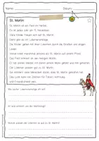 Vorschau - Arbeitsblätter - Sachtext St. Martin - Seite 1