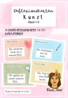 Vorschau - Bildkarten - Kunst: 14 Reflexionskarten für den Kunstunterricht – Kreativ Denken & Reflektieren (Klasse 1, 2, 3) - Deckblatt