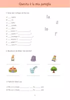 Vorschau - Arbeitsblätter - Familie / la mia famiglia + maskuline/feminine Formen + Artikel (italienisch) - Seite 3