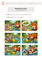 Vorschau - Arbeitsblätter - Klassenarbeit - Eine Fabel schreiben inkl. Bewertungsbogen und Schreibplan - Fabelrezept - Klasse 6 - Deutsch - Seite 1