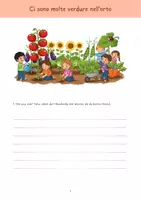 Vorschau - Arbeitsblätter - Gemüse / Verdure + il verbo avere/ das Verb haben (Italienisch) - Deckblatt