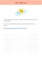 Vorschau - Arbeitsblätter - Wetter / il tempo + das Verb machen / il verbo fare (italienisch) - Deckblatt