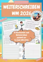Vorschau - Arbeitsblätter - Fußball WM 2026 - Schreibanlass - Deckblatt