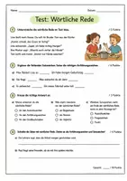 Vorschau - Arbeitsblätter - Materialpaket - Tests Deutsch Klasse 4 Fälle, Satzglieder, Wortarten - Seite 2
