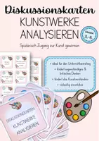 Vorschau - Bildkarten - Diskussionskarten: Kunstwerke analysieren - Deckblatt