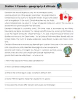 Vorschau - Stationenlernen - ZP 10 Englisch – Stationenlernen Canada - Seite 1