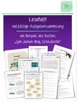 Vorschau - Unterrichtsreihen - Leseheft: Buntes Aufgabenpaket für versch. Fächer am Bsp. von "Geh deinen Weg, Schildkröte" - Deckblatt