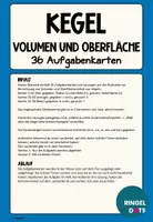 Vorschau - Stationenlernen - 36 Aufgabenkarten Geometrische Körper Volumen und Oberfläche Kegel - Seite 1
