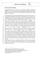 Vorschau - Arbeitsblätter - Klausur: Die monarchische Staatsform nach Bossuet (Aufklärung, Absolutismus) Sek II - Deckblatt