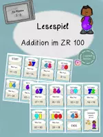 Vorschau - Spiele - Lesespiel zur Addition im ZR 100 - Deckblatt