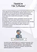 Vorschau - Arbeitsblätter - IdentitätExMachina - Deckblatt