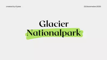 anteprima - Presentazioni / Lavagne - GLACIER Nationalpark (in tedesco) - Pagina di copertina