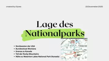 anteprima - Presentazioni / Lavagne - GLACIER Nationalpark (in tedesco) - Pagina 1