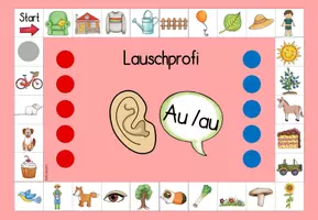 Vorschau - Spiele - Lauschprofi Au/au: Lernspiel zur Förderung der Lautanalyse - Seite 1