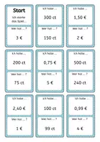 Vorschau - Spiele - Ich habe – Wer hat? Geldbeträge umrechnen (€, ct) | Klasse 5 - Seite 2