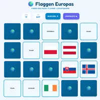 Vorschau - Spiele - Paare suchen - Europa Flaggen interaktives Spiel - Seite 2