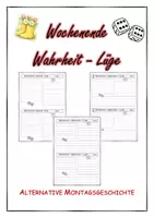 Vorschau - Arbeitsblätter - Wochenende - Wahrheit oder Lüge - Deckblatt