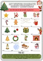 Vorschau - Arbeitsblätter - Materialpaket: HOLIDAYS (Halloween, Christmas, Easter, Summer - airport, places, vehicles) - Seite 1