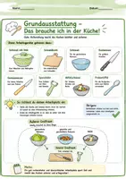 Vorschau - Arbeitsblätter - Hauswirtschaft: Grundausstattung in der Schulküche, Klasse 5-8 - Seite 1